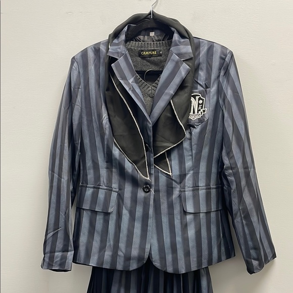 Campure Wednesday Adam’s School Uniform Cosplay Costume - Picture 2 of 13